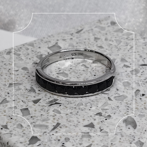 Кольцо с нанокристаллами из серебра 925 пробы