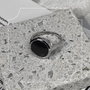 Кольцо с керамикой и фианитами из серебра 925 пробы арт. TC-R00378-B-W-X-X-W