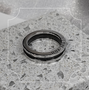 Кольцо с керамикой из серебра 925 пробы арт. TC-R01217-B-W-X-X-X