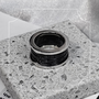 Кольцо со вставками из керамики из серебра 925 пробы арт. TC-R01268-B-W-X-X-X