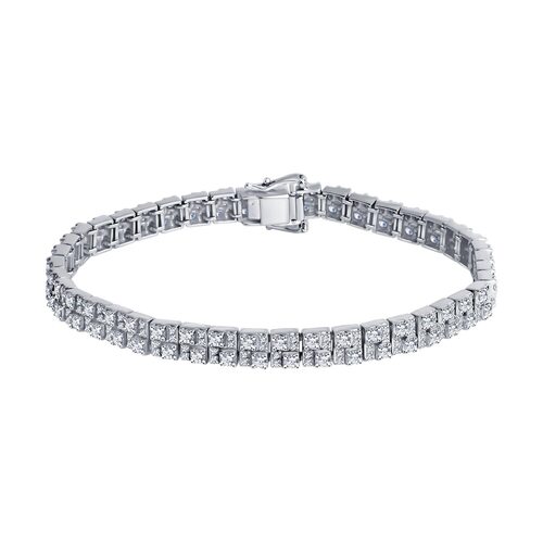 Браслет с бриллиантами из белого золота 585 пробы