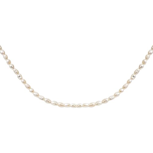 Колье с барочным жемчугом из серебра 925 пробы