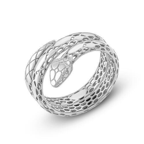 Кольцо "Змея" из серебра 925 пробы