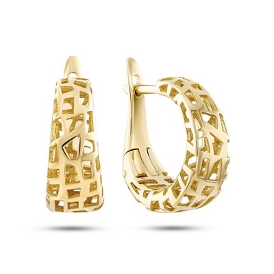 Серьги из желтого золота 585 пробы