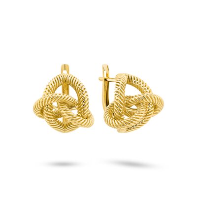 Серьги из желтого золота 585 пробы