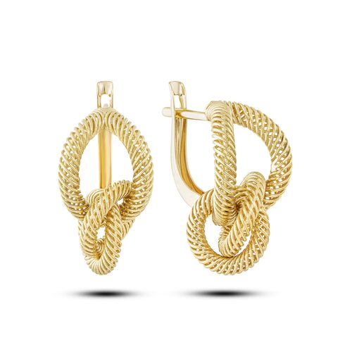 Серьги из желтого золота 585 пробы