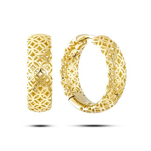 Серьги из серебра 925 пробы с позолотой