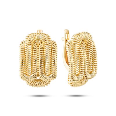 Серьги из желтого золота 585 пробы
