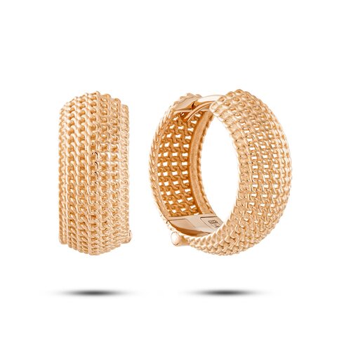 Серьги из серебра 925 пробы с позолотой