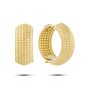 Серьги из серебра 925 пробы с позолотой