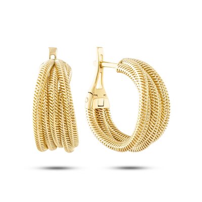 Серьги из желтого золота 585 пробы