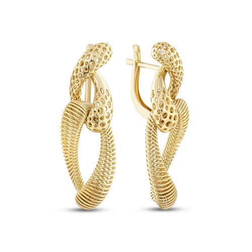 Серьги из желтого золота 585 пробы