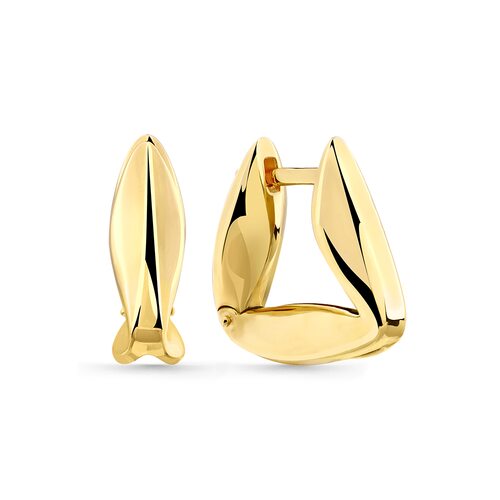 Серьги из желтого золота 585 пробы