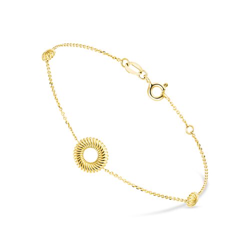 Браслет из желтого золота 585 пробы