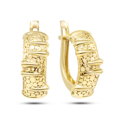 Серьги из желтого золота 585 пробы
