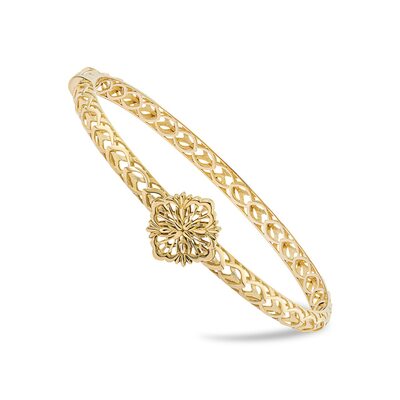 Браслет "Цветок" из желтого золота 585 пробы