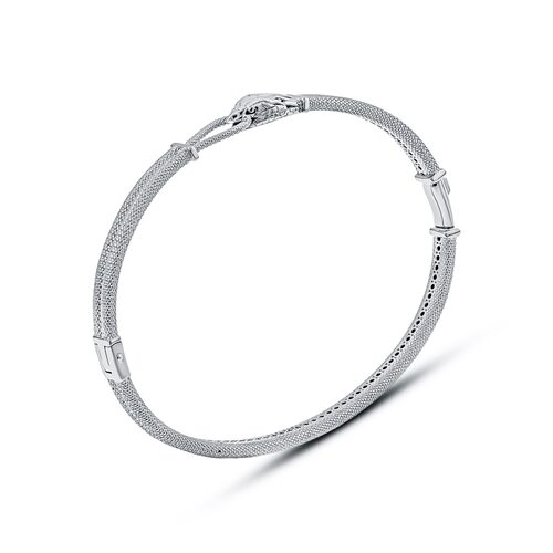 Браслет "Змея" из серебра 925 пробы