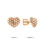 Серьги "Сердца" из золота 585 пробы