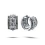 Серьги с фианитами из белого золота 585 пробы
