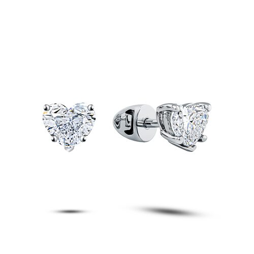 Серьги с бриллиантами из золота 585 пробы