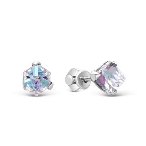 Серьги с кристаллами Swarovski из серебра 925 пробы