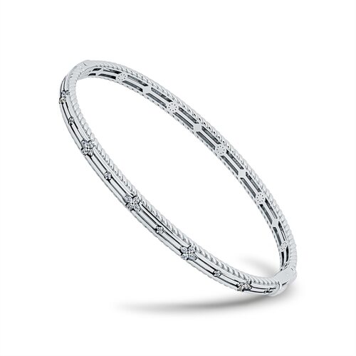 Браслет с фианитами из золота 585 пробы