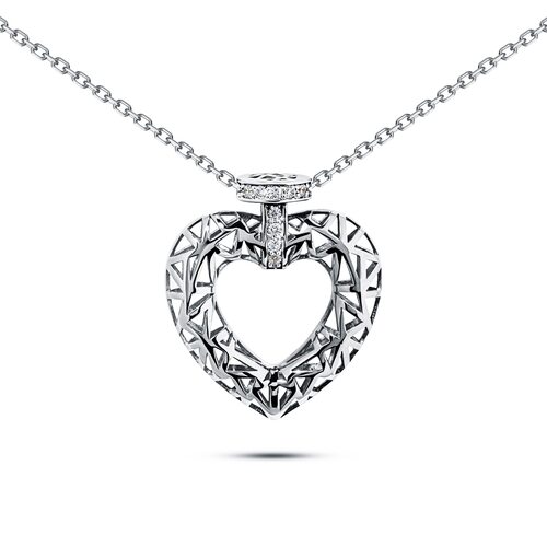 Колье с фианитами из золота 585 пробы