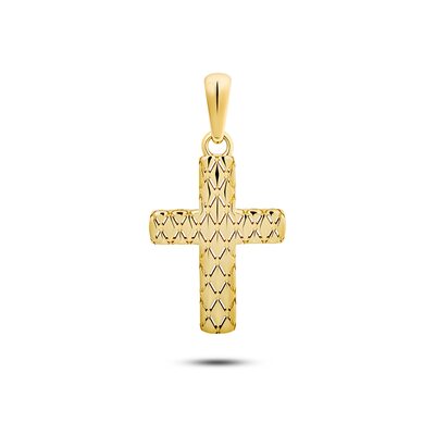 Декоративный крест из золота 585 пробы