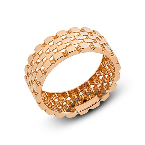 Кольцо из серебра 925 пробы с позолотой