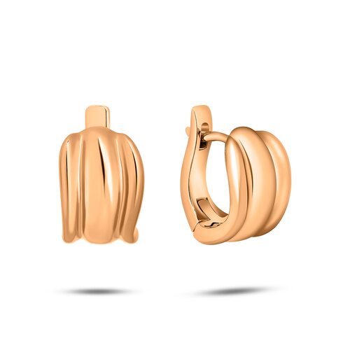 Серьги из серебра 925 пробы с позолотой