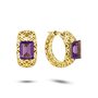 Серьги с аметистами из золота 585 пробы арт. 00997-20-030014-15