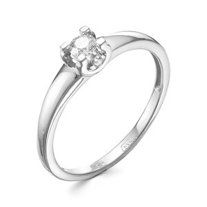 Кольцо с бриллиантом из белого золота 585 пробы