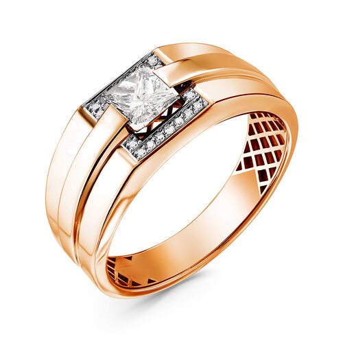 Кольцо с бриллиантами из золота 585 пробы