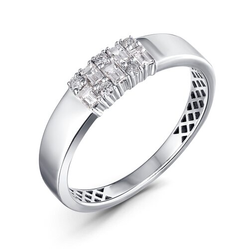 Кольцо с бриллиантами из белого золота 585 пробы