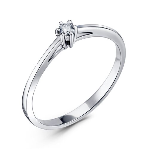 Кольцо с бриллиантом из золота 585 пробы