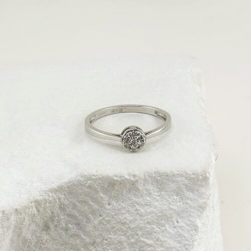 Кольцо с бриллиантами из золота 585 пробы