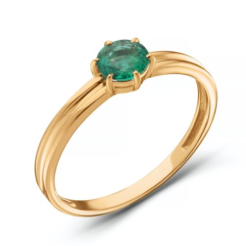 Кольцо с изумрудом из золота 585 пробы