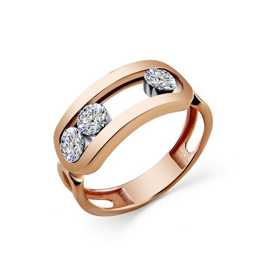 Кольцо с бриллиантами из золота 585 пробы