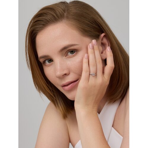 Кольцо с агатом из серебра 925 пробы