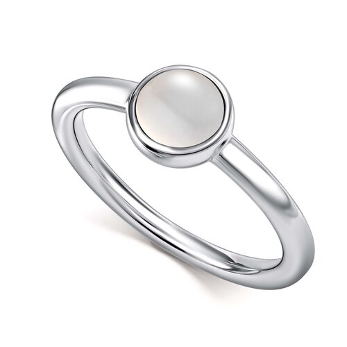 Кольцо с агатом из серебра 925 пробы