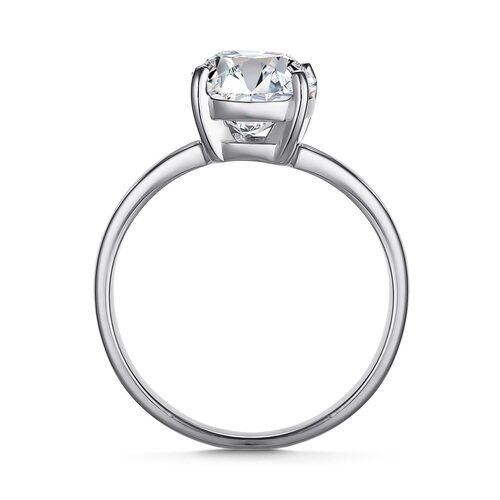 Кольцо с горным хрусталем из серебра 925 пробы