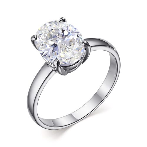 Кольцо с горным хрусталем из серебра 925 пробы