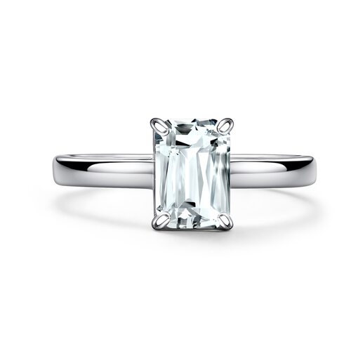 Кольцо с горным хрусталем из серебра 925 пробы