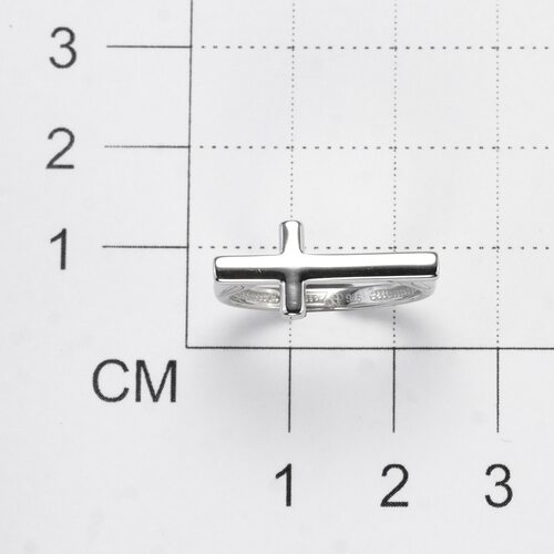 Кольцо "Крест" из серебра 925 пробы
