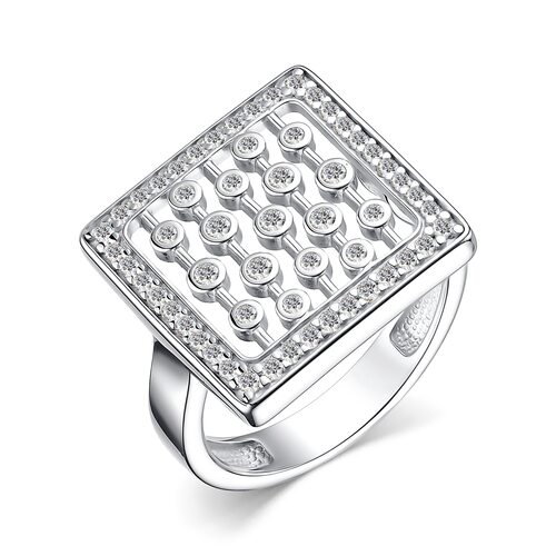 Кольцо с фианитами из серебра 925 пробы