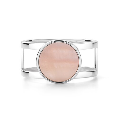 Кольцо с перламутром из серебра 925 пробы