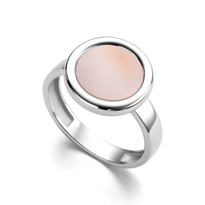 Кольцо с перламутром из серебра 925 пробы