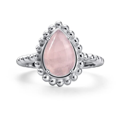 Кольцо с кварцем из серебра 925 пробы