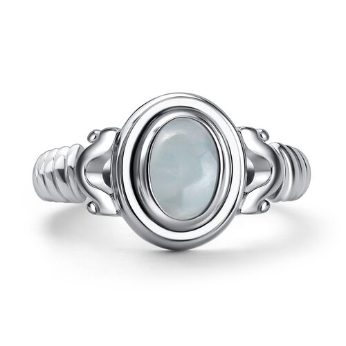 Кольцо с аквамарином из серебра 925 пробы