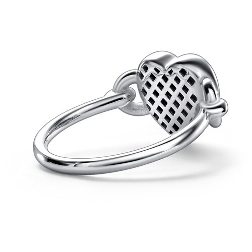 Кольцо "Сердце" из серебра 925 пробы